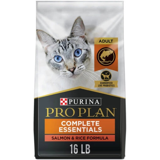 Purina Pro Plan Adult Salmon & Rice Formula Dry Cat Food, 16-lb Bag -Cat Food And Treats Shop purina pro plan adult salmon rice formula dry cat food 16 lb bag 85