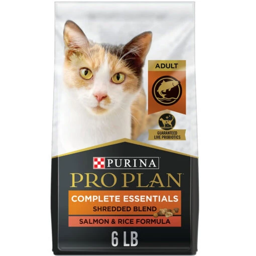 Purina Pro Plan Adult Shredded Blend Salmon & Rice Formula Dry Cat Food, 6-lb Bag -Cat Food And Treats Shop purina pro plan adult shredded blend salmon rice formula dry cat food 6 lb bag 75