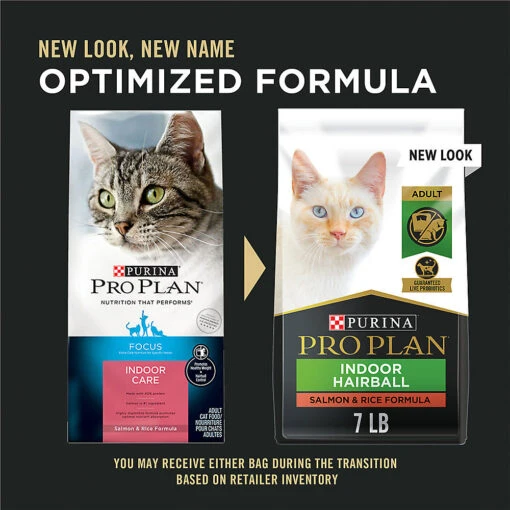 Purina Pro Plan Focus Indoor Hairball Salmon & Rice Formula Adult Dry Cat Food, 7-lb Bag -Cat Food And Treats Shop purina pro plan focus indoor hairball salmon rice formula adult dry cat food 7 lb bag 108