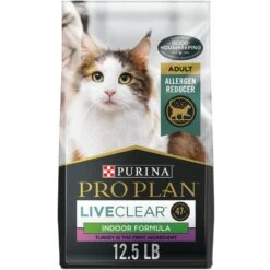 Cat Food And Treats Shop -Cat Food And Treats Shop purina pro plan liveclear high protein indoor adult indoor formula dry cat food 12 5 lb bag 92