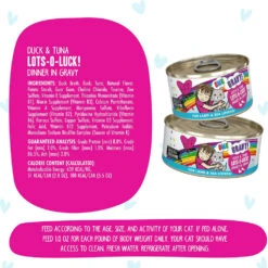 Weruva BFF OMG Lots-O-Luck! Duck & Tuna Dinner In Gravy Grain-Free Canned Cat Food, 5.5-oz, Case Of 8 -Cat Food And Treats Shop weruva bff omg lots o luck duck tuna dinner in gravy grain free canned cat food 5 5 oz case of 8 29