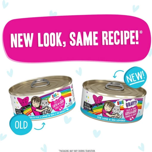 Weruva BFF OMG Lots-O-Luck! Duck & Tuna Dinner In Gravy Grain-Free Canned Cat Food, 5.5-oz, Case Of 8 -Cat Food And Treats Shop weruva bff omg lots o luck duck tuna dinner in gravy grain free canned cat food 5 5 oz case of 8 33