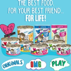 Weruva BFF OMG Lots-O-Luck! Duck & Tuna Dinner In Gravy Grain-Free Canned Cat Food, 5.5-oz, Case Of 8 -Cat Food And Treats Shop weruva bff omg lots o luck duck tuna dinner in gravy wet cat food 8x5 5oz 136