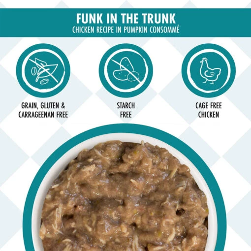 Weruva Cats In The Kitchen Funk In The Trunk Chicken In Pumpkin Consomme Grain-Free Canned Cat Food, 6-oz, Case Of 24 -Cat Food And Treats Shop weruva cats in the kitchen funk in the trunk chicken in pumpkin consomme grain free canned cat food 6 oz case of 24 120