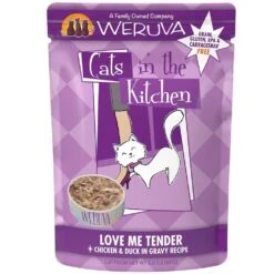 Cat Food And Treats Shop -Cat Food And Treats Shop weruva cats in the kitchen love me tender chicken duck recipe grain free cat food pouches 3 oz pouch case of 12 82